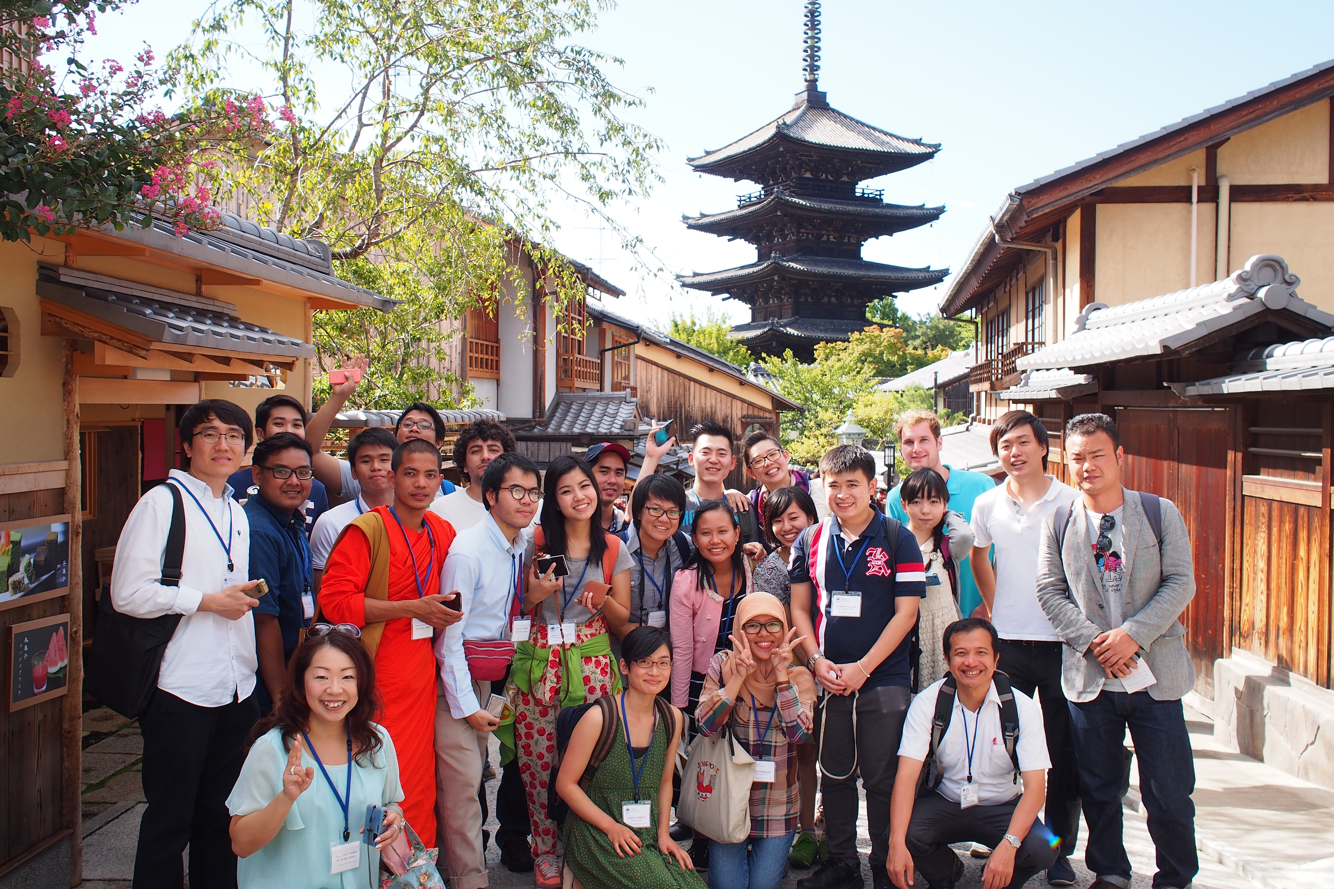 Participants visiting the Kiyomizu Temple