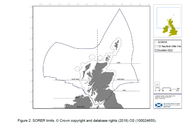 図2 スコットランドの領海と排他的経済水域