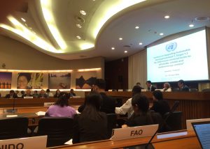 Participants attend conference on UN sustainable Development Goal at ESCAP Conference Center, Bangkok