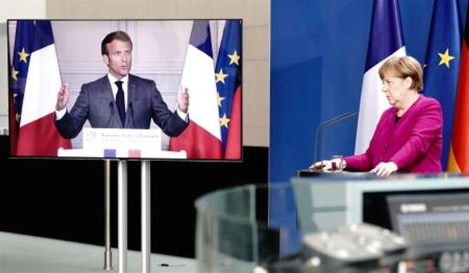 資料４．ドイツ、フランス5000億ﾕｰﾛ復興基金計画発表（5/18TV会議共同記者会見）