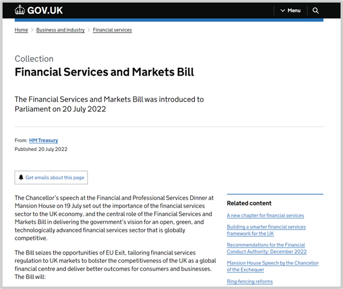 図４　英国政府のサイト